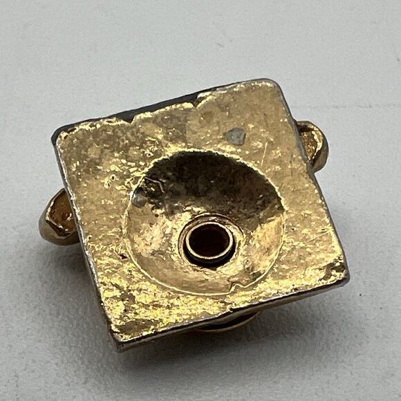 Vtg Rotary Dial Desk Telephone Bracelet Necklace Pendant Gold Charm Gold Tone - Picture 4 of 4